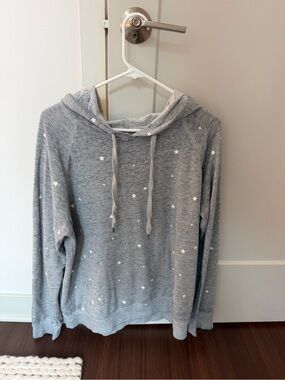 Z Supply Light Gray Star Hoodie